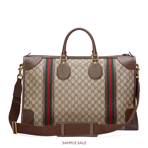 gucci soft gg supreme duffle bag with web|Gucci Gg Supreme bag.